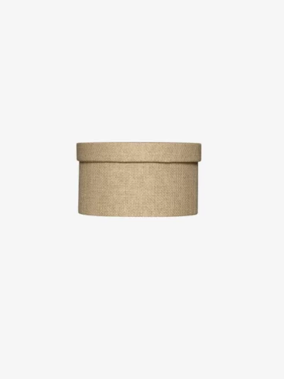 Boite à chapeau tissée beige D22*H12 cm