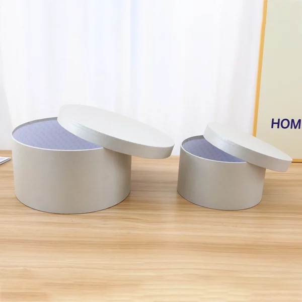 Boite à chapeau argentée  D15*H9 cm – Image 3