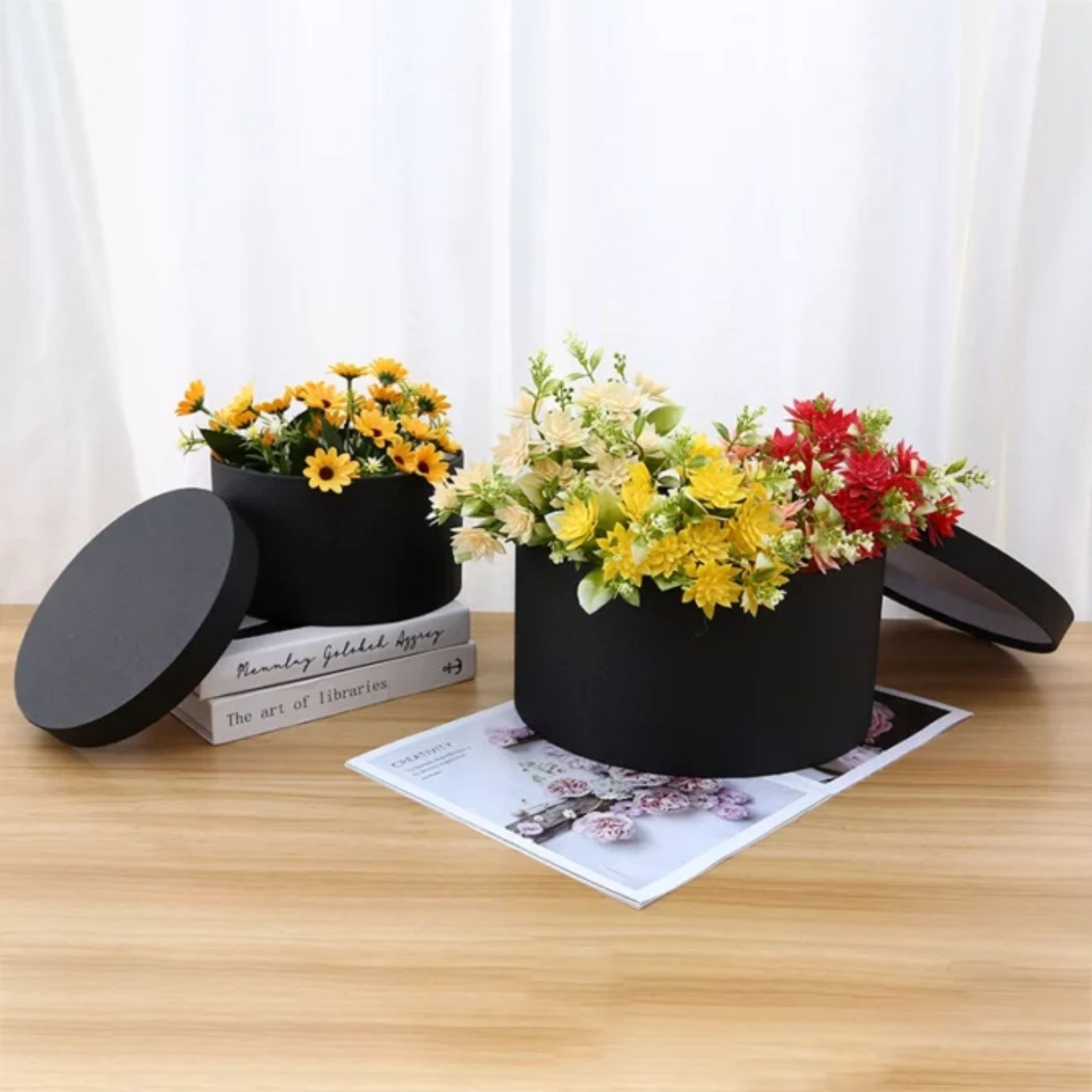 boîtes cylindriques en carton