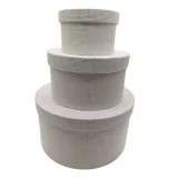 Boîtes rondes avec couvercle