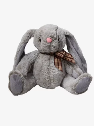 Peluche lapin gris