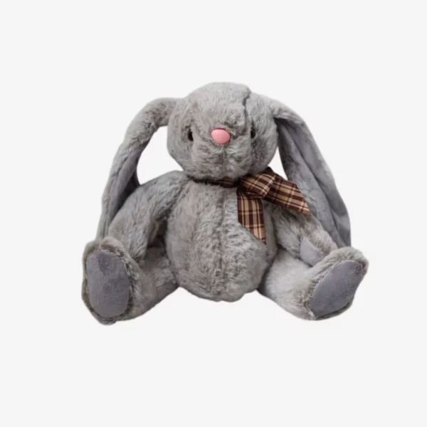 Peluche lapin gris